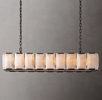 WOMO Alabaster Rectangular Chandelier – Harlow