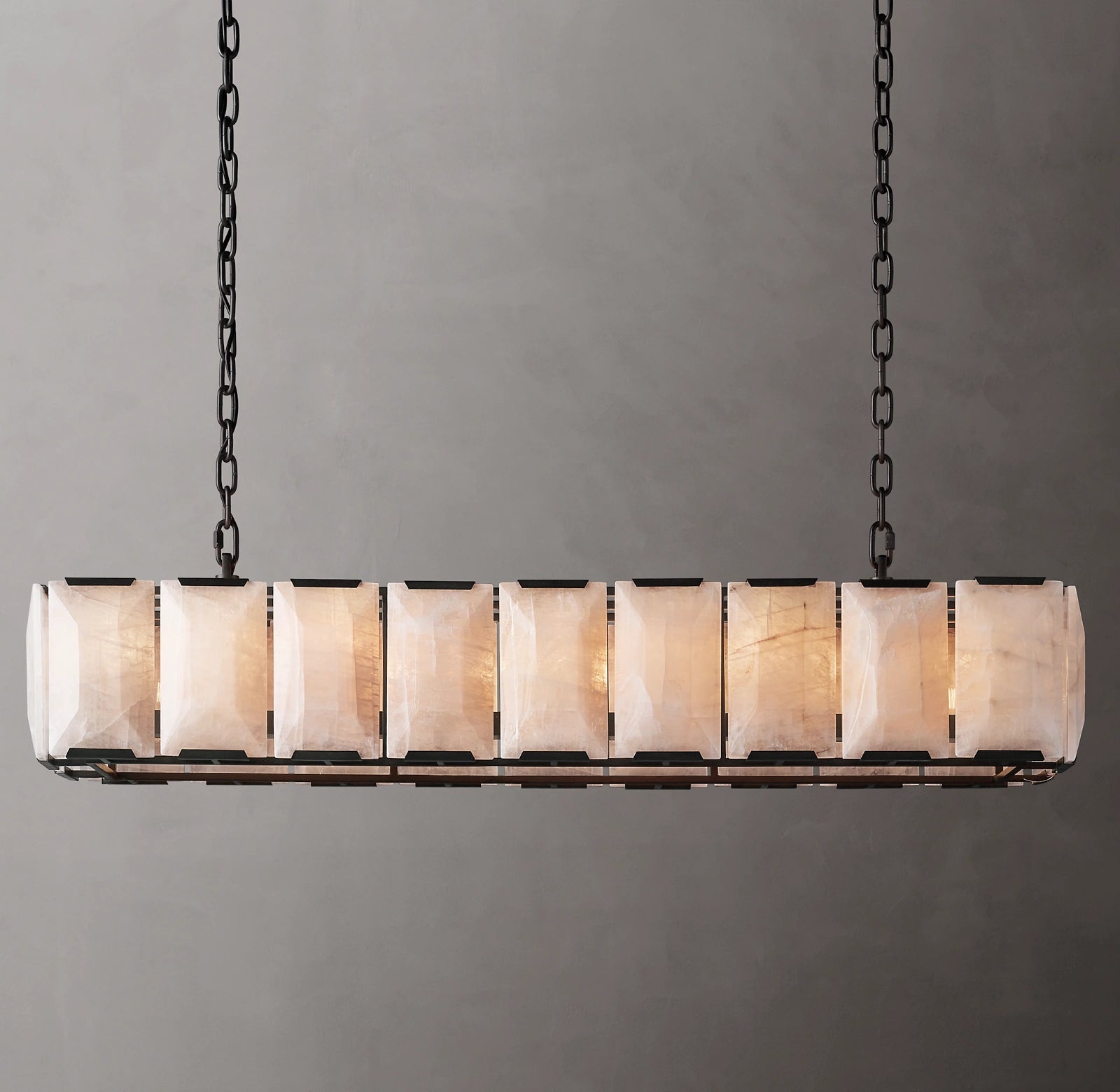 WOMO Alabaster Rectangular Chandelier – Harlow
