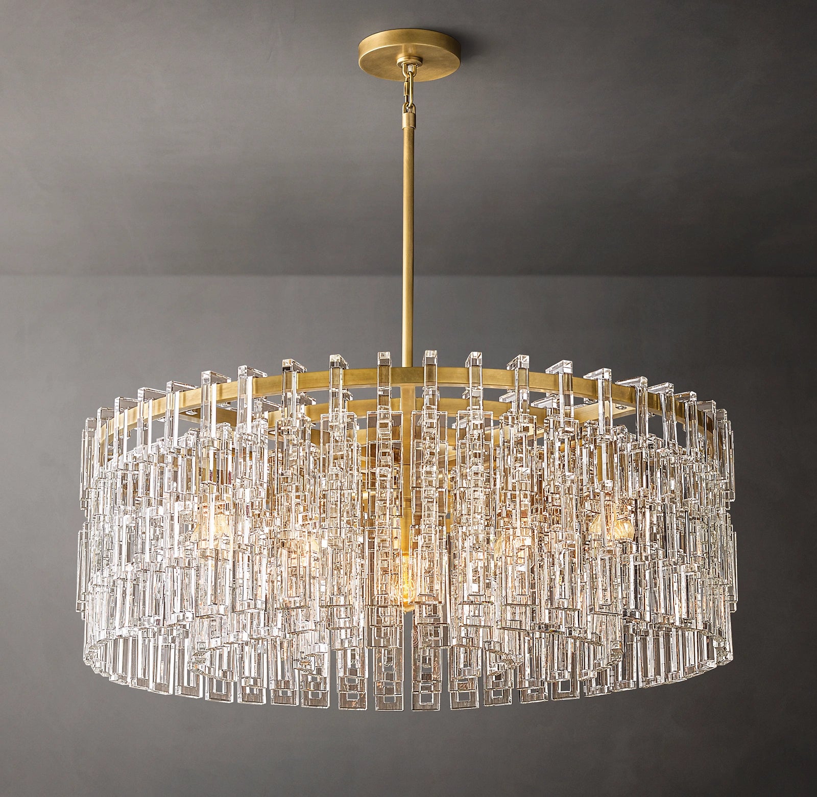 WOMO Cascading Chain Crystal Chandelier - Marignan