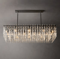 WOMO Chain Crystal Rectangular Chandelier - Marignan