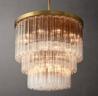 WOMO Tronchi Glass Tiered Chandelier - Cielo