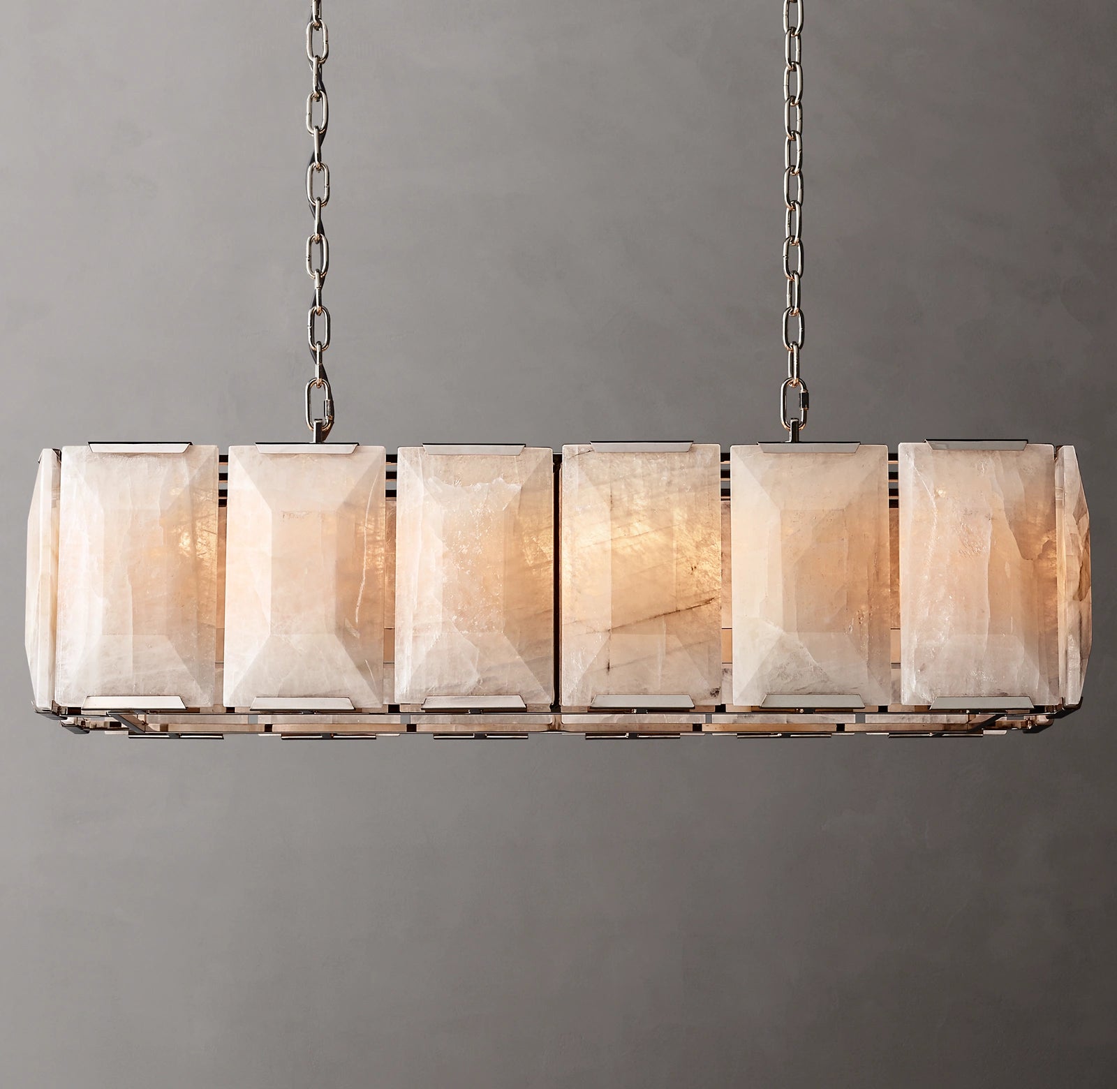 WOMO Alabaster Rectangular Chandelier – Harlow