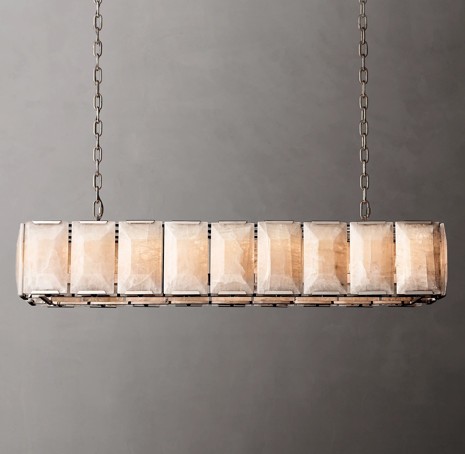 WOMO Alabaster Rectangular Chandelier – Harlow