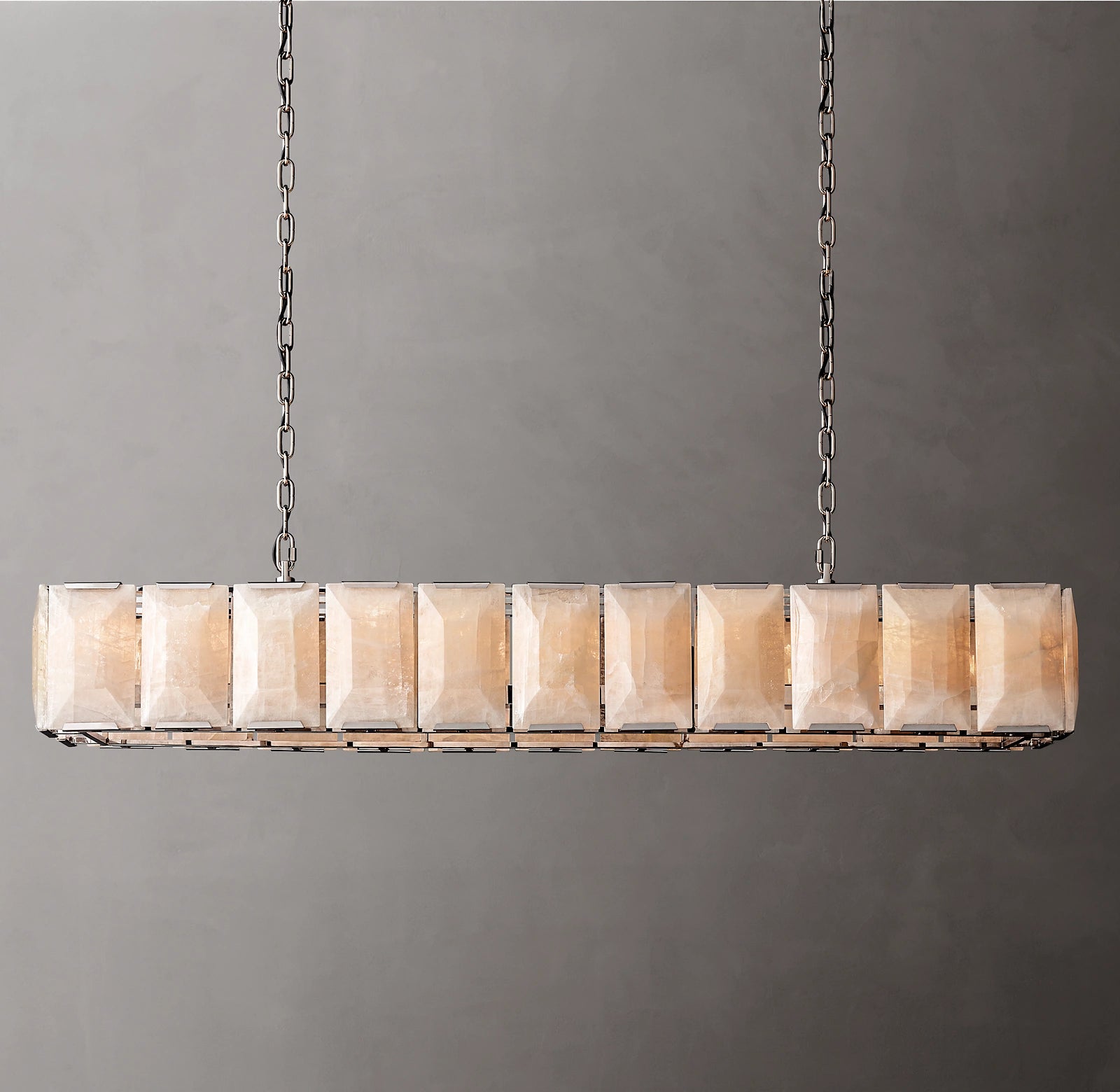 WOMO Alabaster Rectangular Chandelier – Harlow