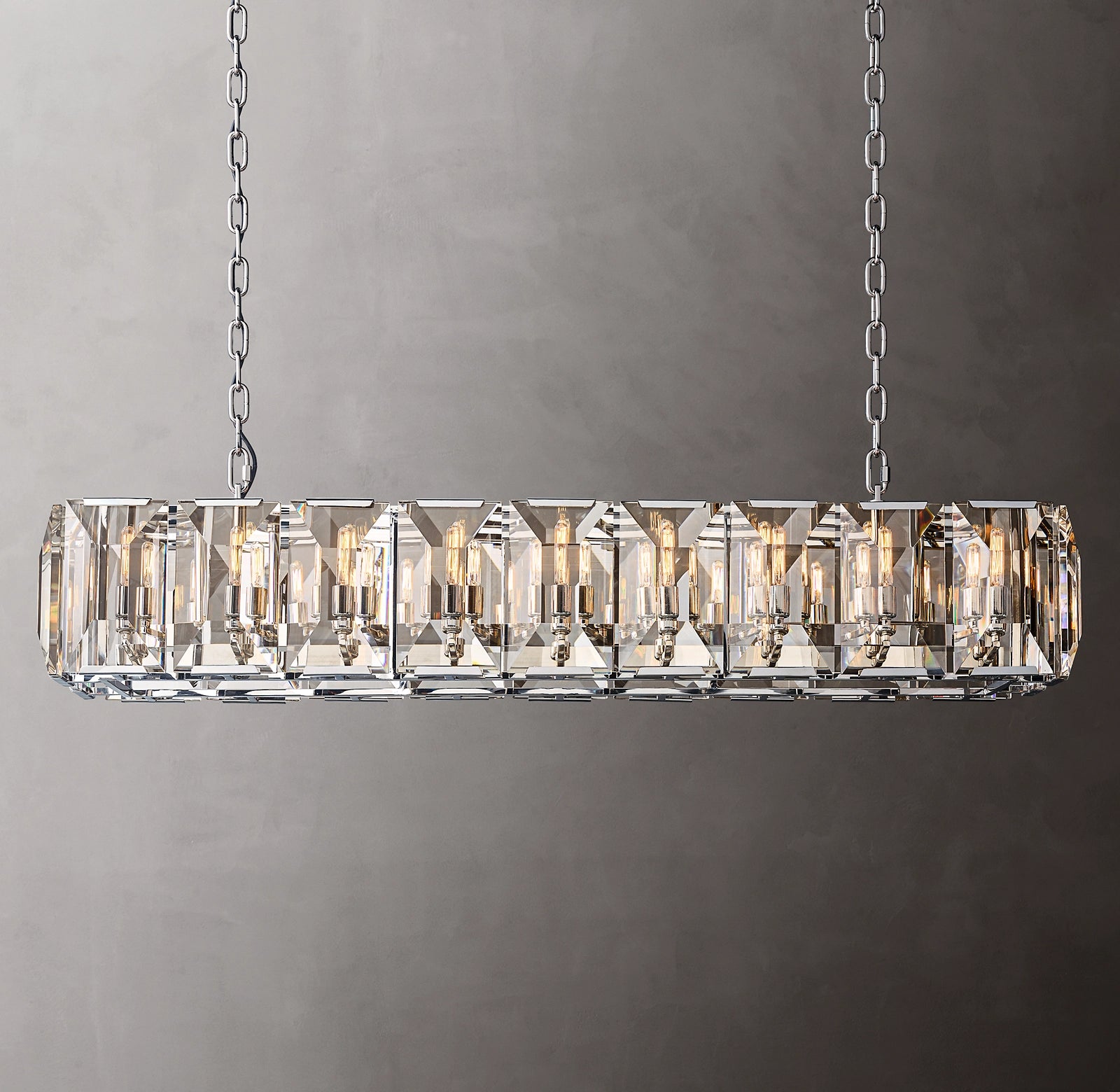 WOMO Crystal Rectangular Chandelier – Harlow