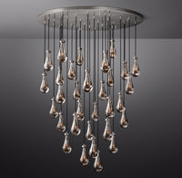 WOMO Raindrop Glass Round Chandelier – Ava