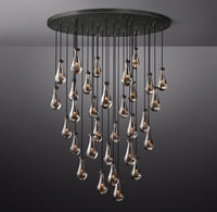 WOMO Raindrop Glass Round Chandelier – Ava