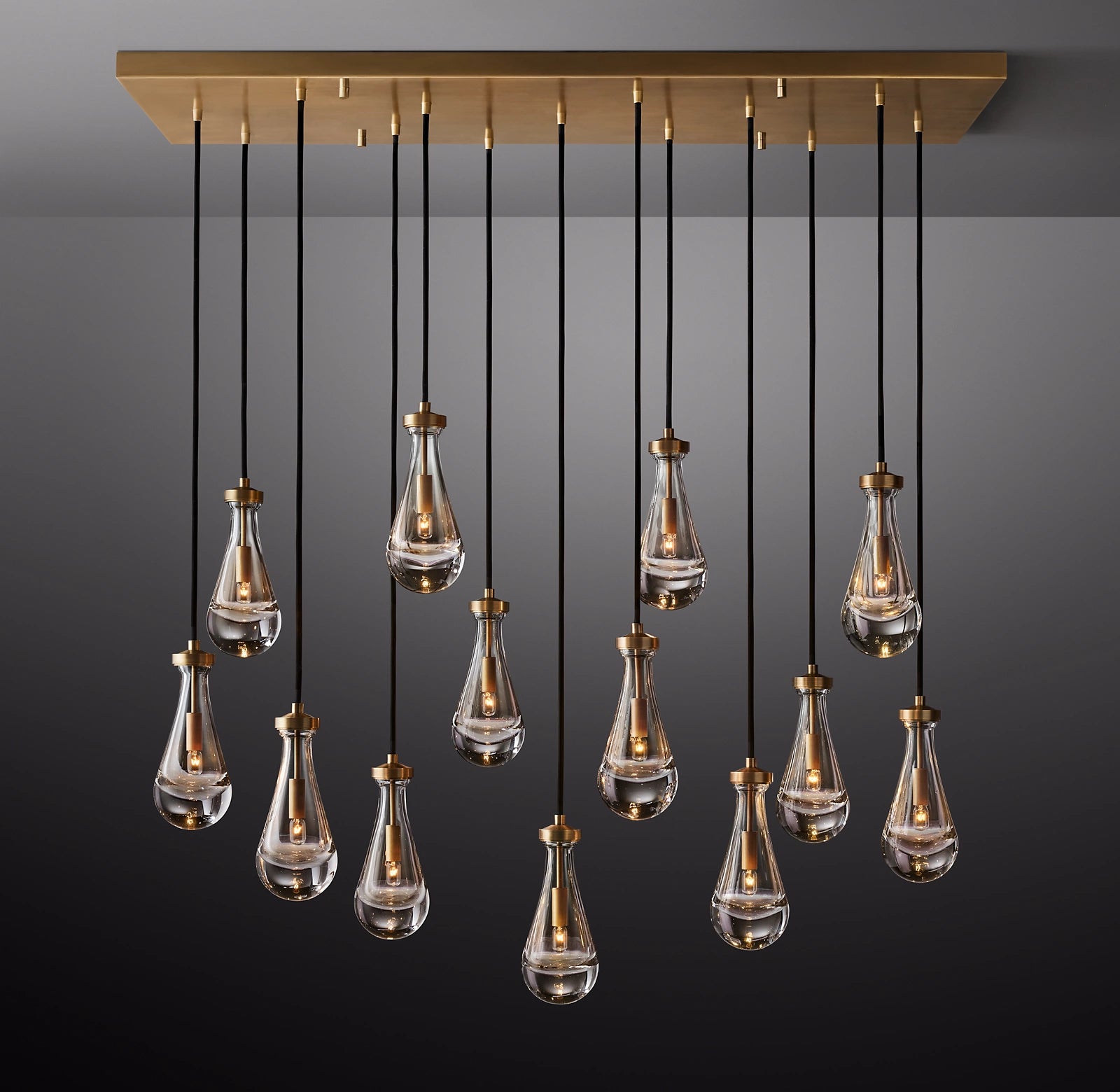 WOMO Raindrop Linear Chandelier – Ava