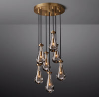 WOMO Raindrop Glass Round Chandelier – Ava