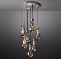 WOMO Raindrop Glass Round Chandelier – Ava