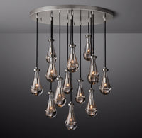 WOMO Raindrop Glass Round Chandelier – Ava