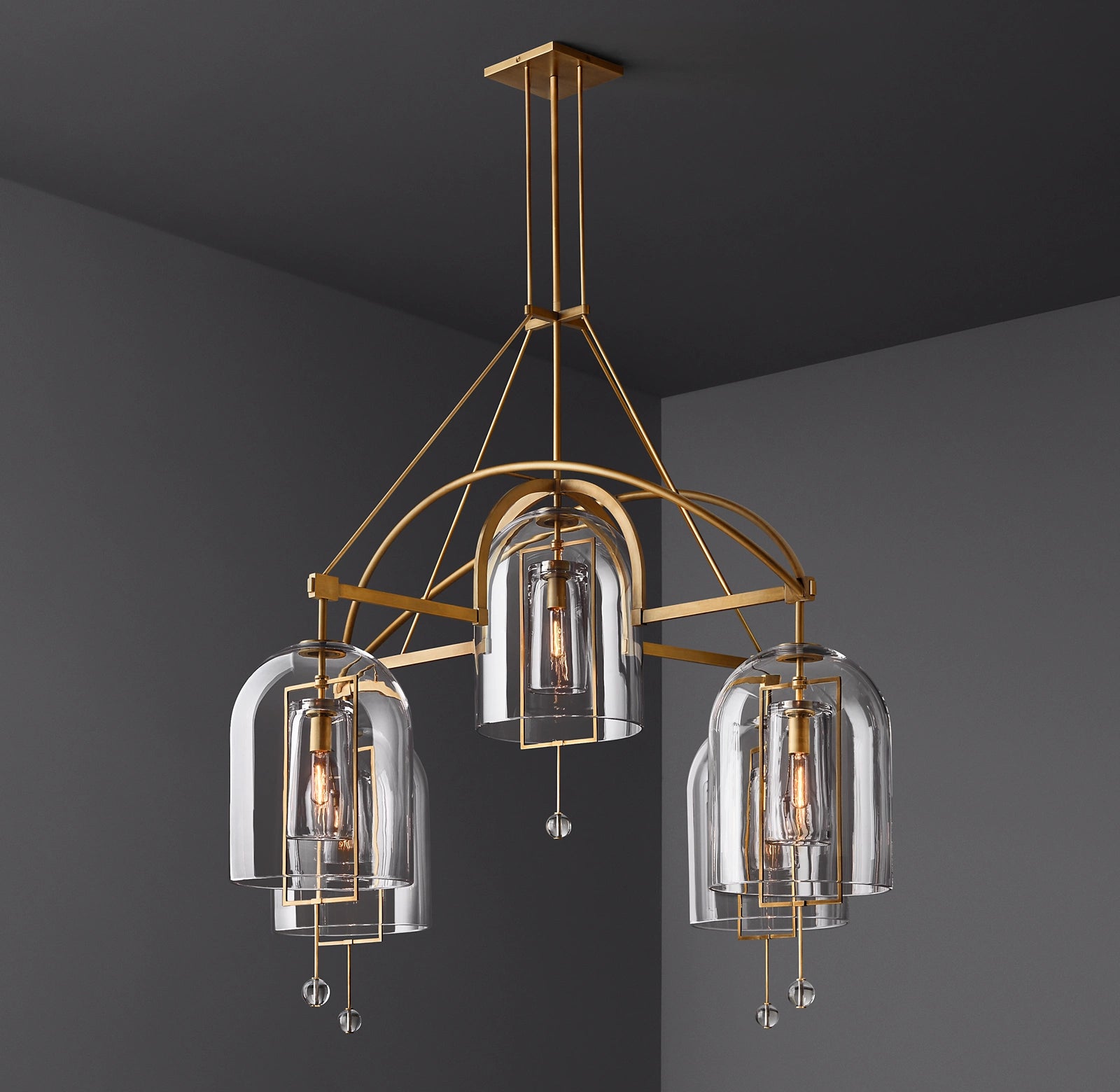 WOMO Bell Glass Chandelier - Fulcrum