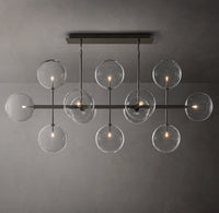 WOMO Linear Sputnik Globe Glass Chandelier - Mobile