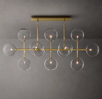 WOMO Linear Sputnik Globe Glass Chandelier - Mobile