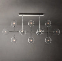 WOMO Linear Sputnik Globe Glass Chandelier - Mobile