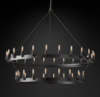 WOMO Vintage Filament Tubular Candle Tiered Chandelier - Camino