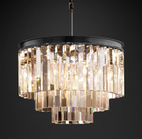 WOMO Crystal Prism Tiered Chandelier - Odeon
