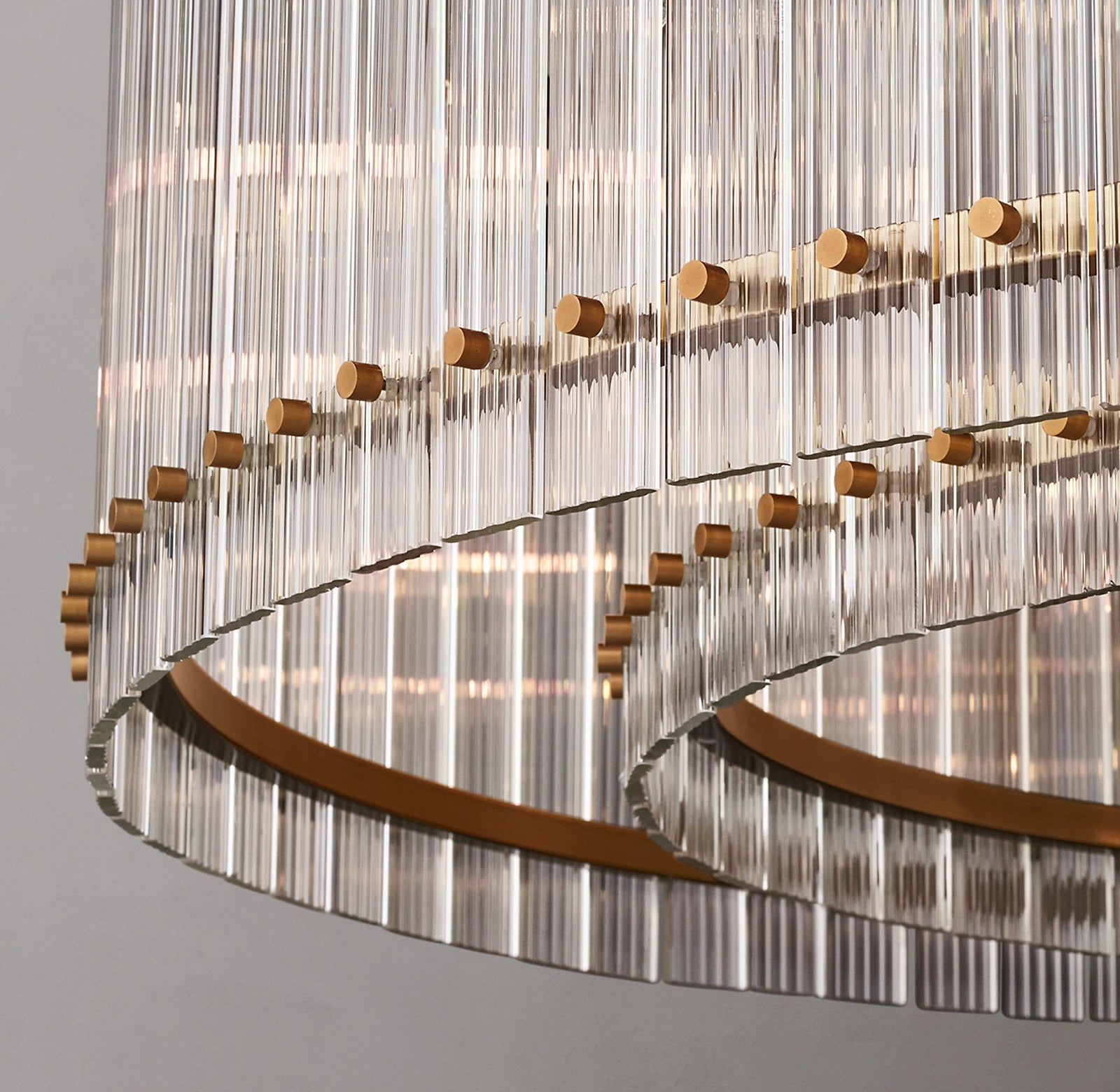 WOMO Ribbed Glass Round Chandelier - San Marco