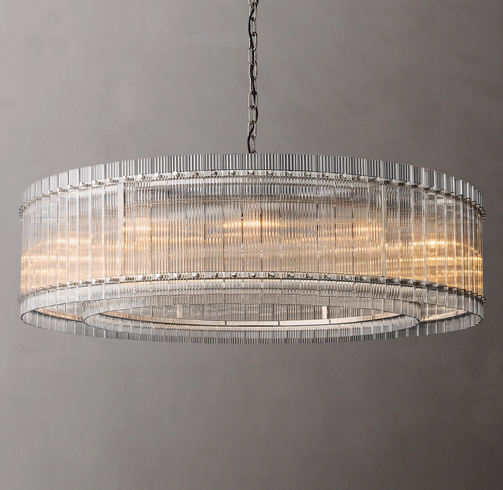 WOMO Ribbed Glass Round Chandelier - San Marco