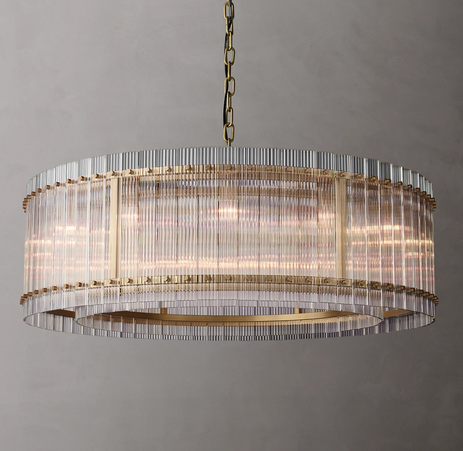 WOMO Ribbed Glass Round Chandelier - San Marco