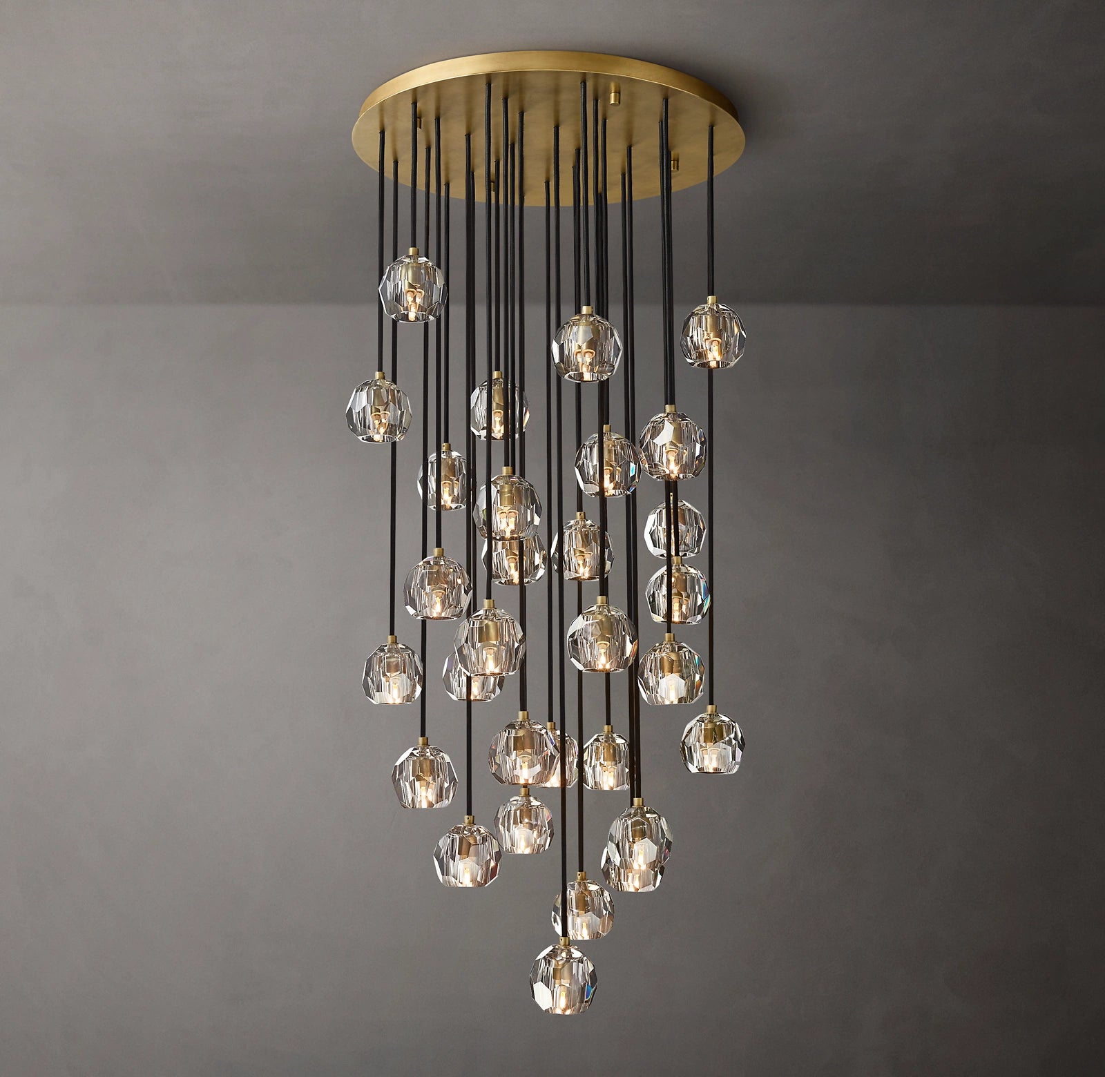 WOMO Crystal Cluster Chandelier – Boule