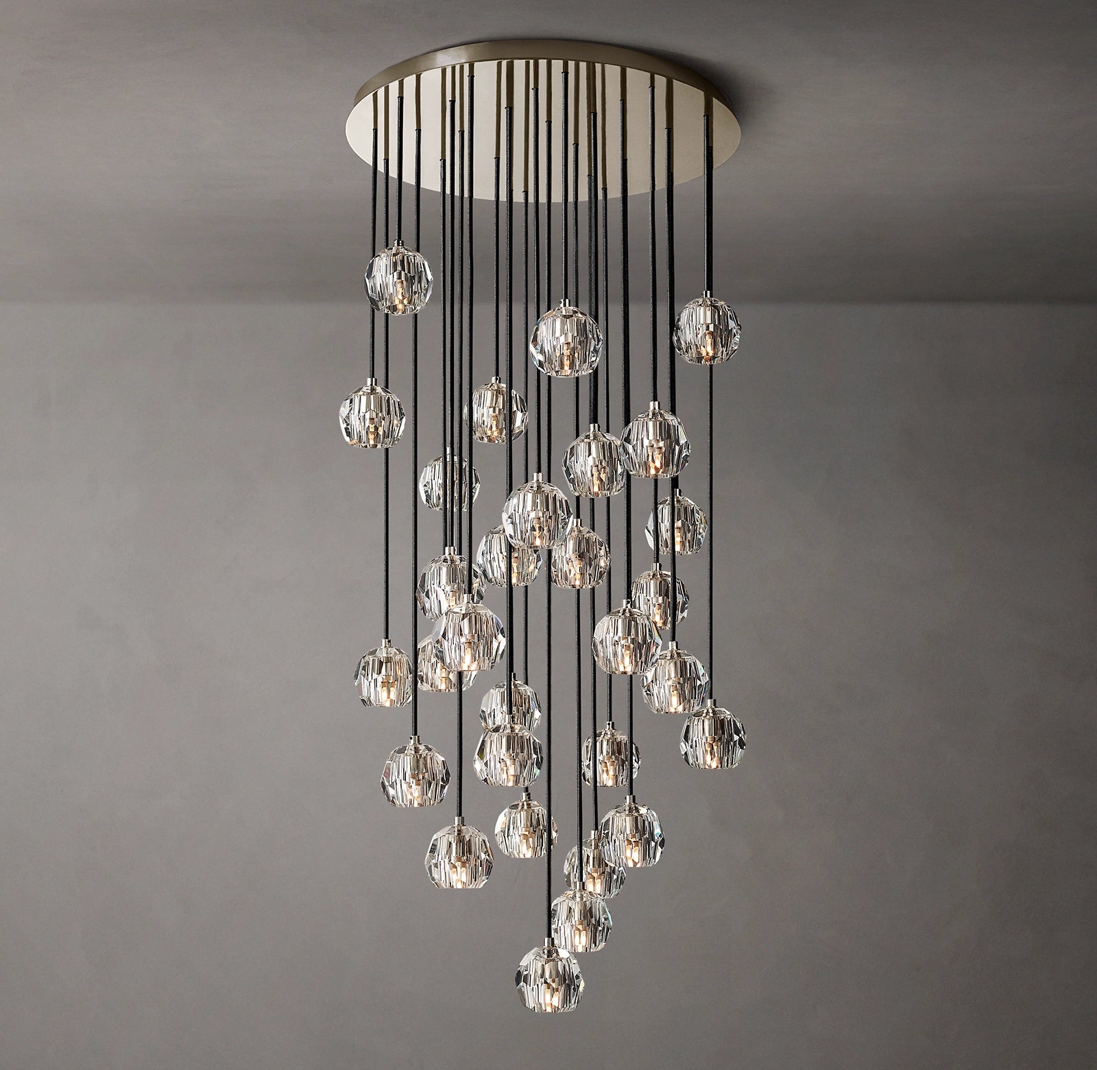WOMO Crystal Cluster Chandelier – Boule