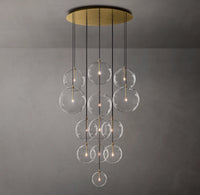 WOMO Blown Glass Globe Cluster Chandelier - Mobile