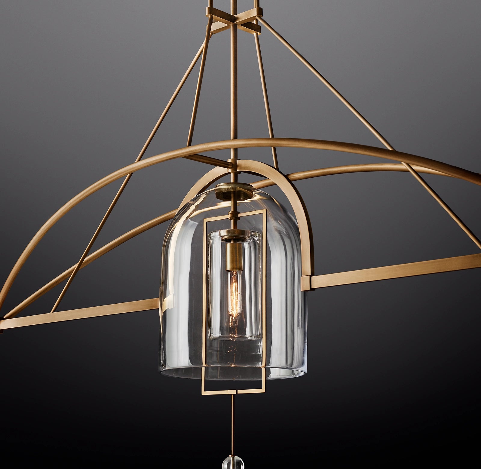 WOMO Bell Glass Linear Chandelier - Fulcrum