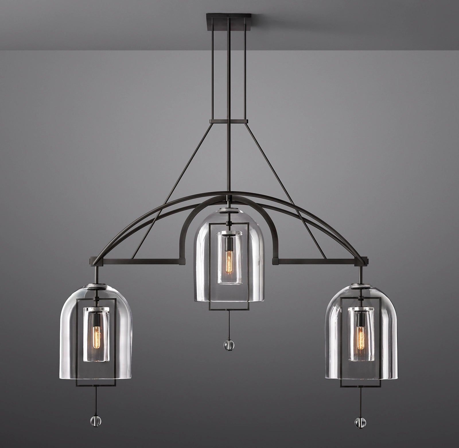 WOMO Bell Glass Linear Chandelier - Fulcrum