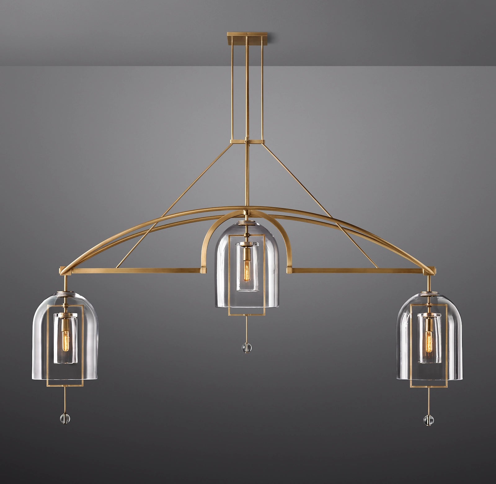 WOMO Bell Glass Linear Chandelier - Fulcrum