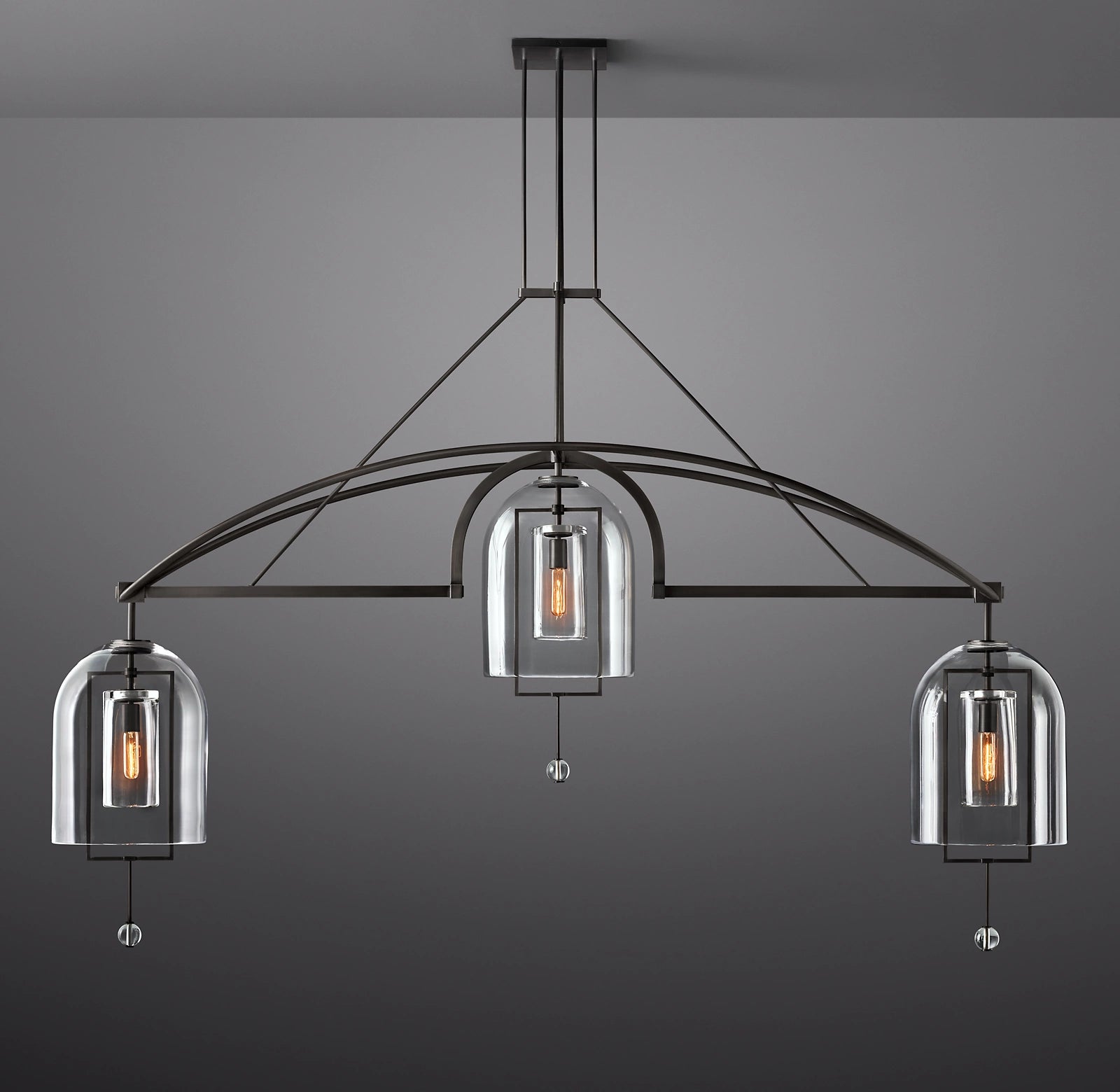 WOMO Bell Glass Linear Chandelier - Fulcrum