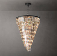 WOMO Crystal Prism Cascading Chandelier - Helix