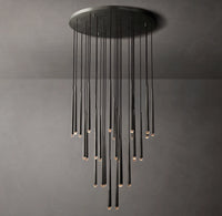 WOMO Pin Cascading Round Chandelier - Aquitaine