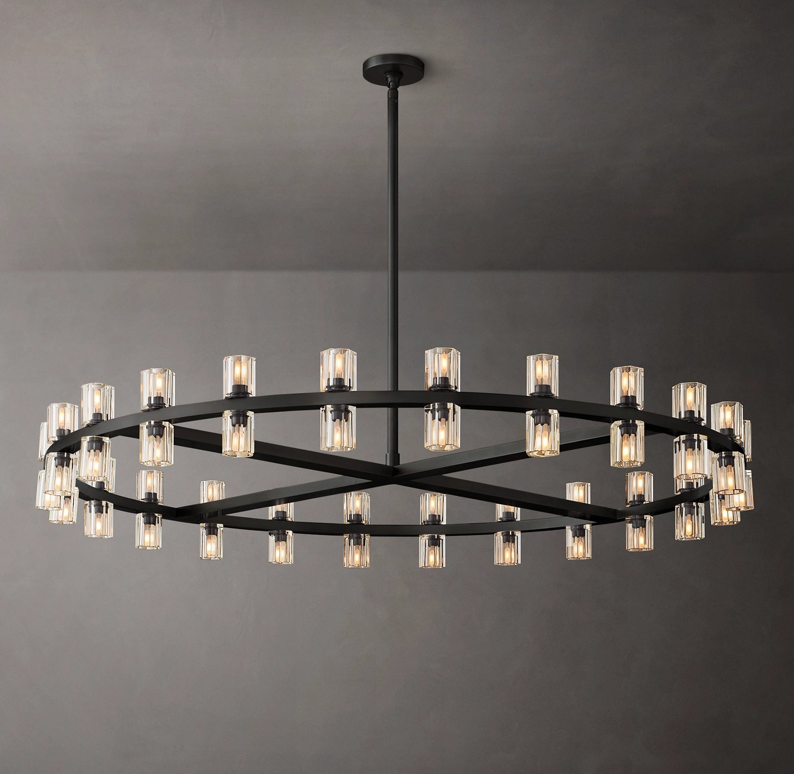 WOMO Hexagonal Crystal Round Chandelier – Arcachon