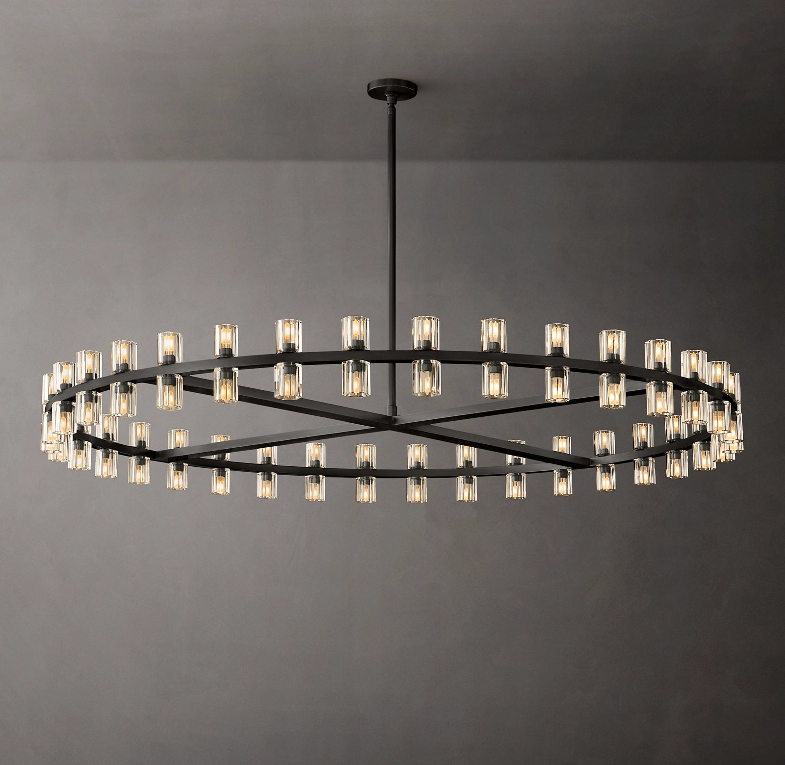 WOMO Hexagonal Crystal Round Chandelier – Arcachon