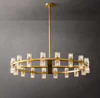WOMO Hexagonal Crystal Round Chandelier – Arcachon