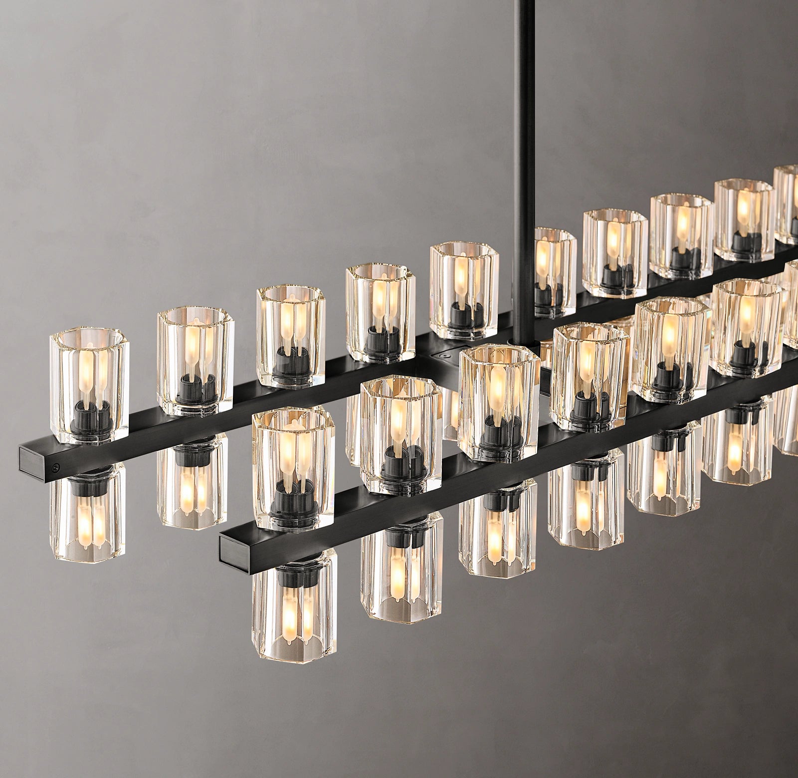 WOMO Hexagonal Crystal Linear Chandelier – Arcachon