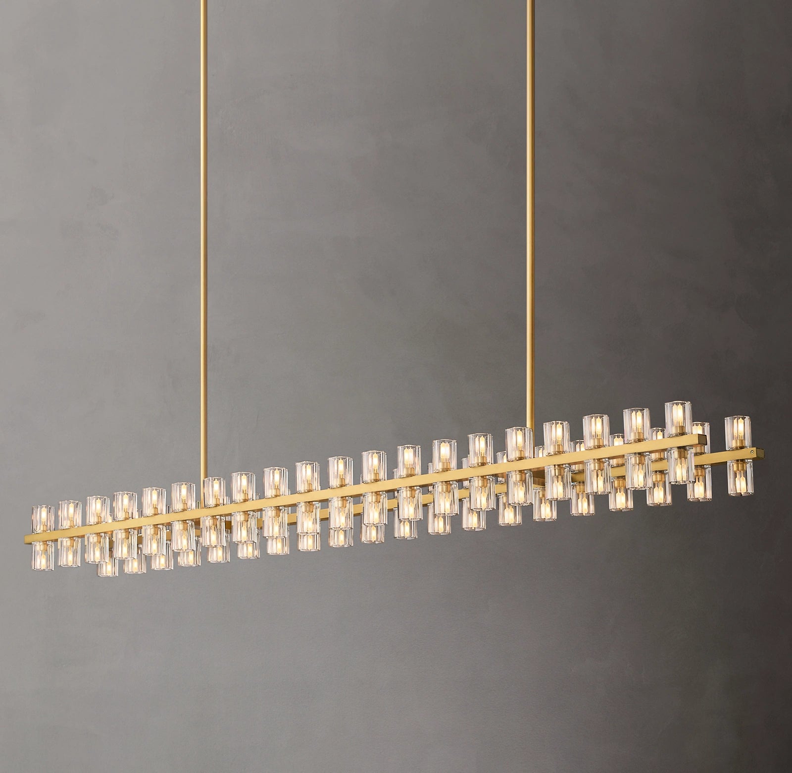 WOMO Hexagonal Crystal Linear Chandelier – Arcachon