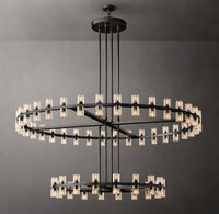 WOMO 60 Inch Hexagonal Crystal Tiered Chandelier – Arcachon