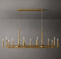 WOMO Forged Candlestick Linear Chandelier - Thaddeus
