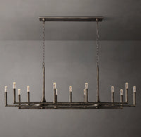 WOMO Forged Candlestick Linear Chandelier - Thaddeus