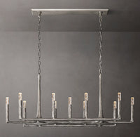 WOMO Forged Candlestick Linear Chandelier - Thaddeus