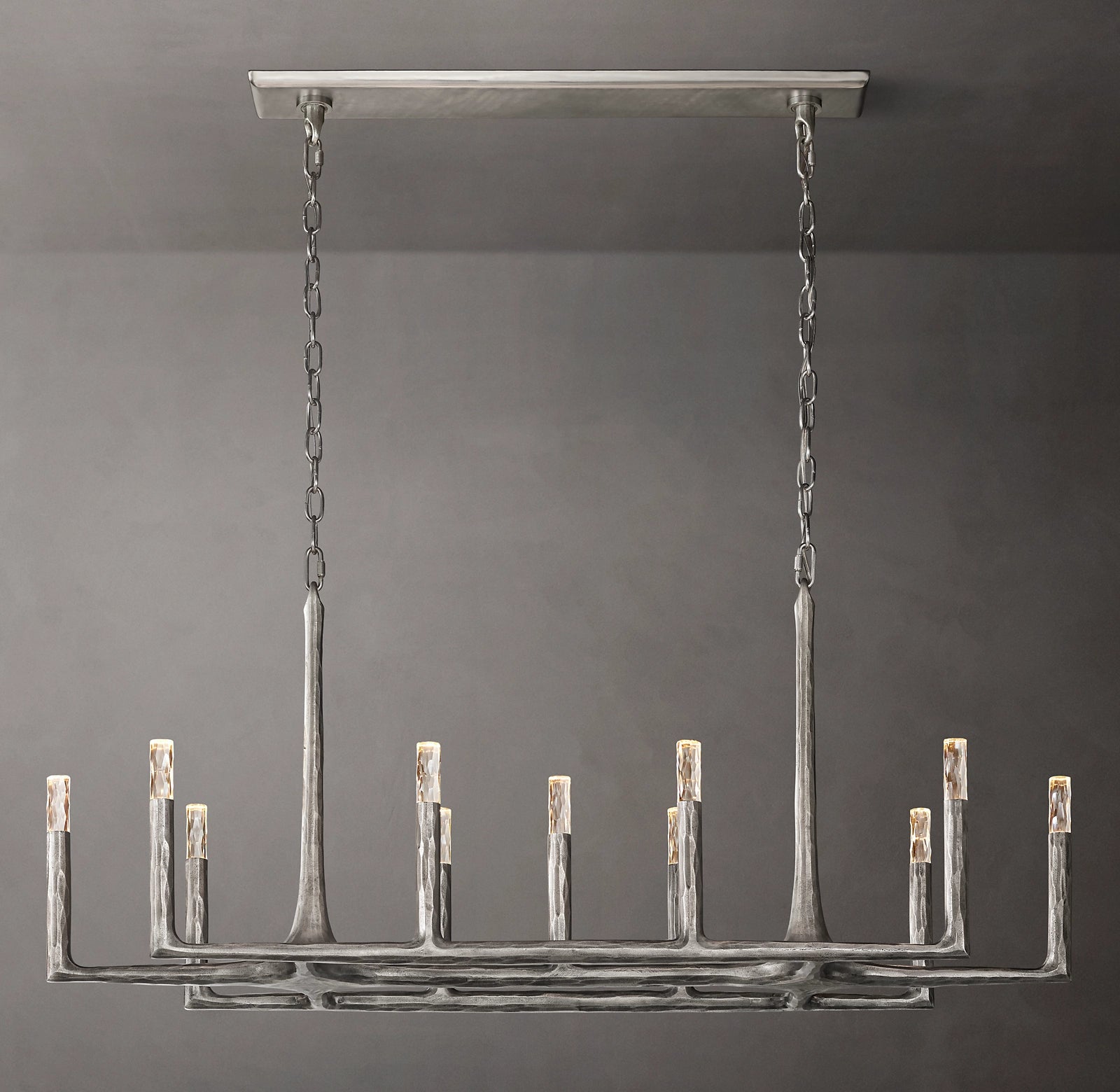 WOMO Forged Candlestick Linear Chandelier - Thaddeus