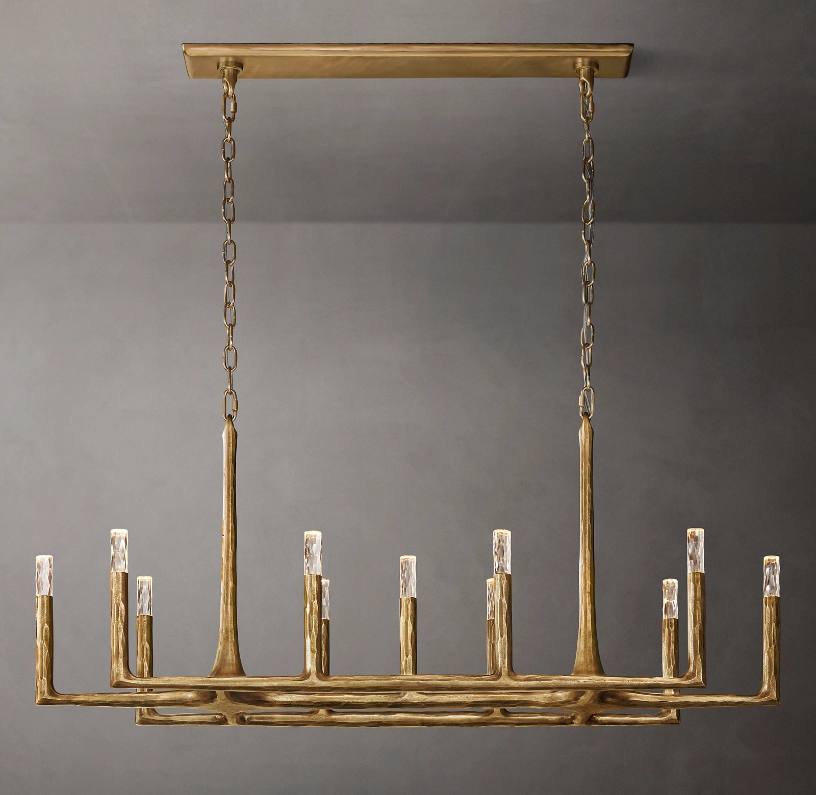 WOMO Forged Candlestick Linear Chandelier - Thaddeus