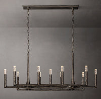 WOMO Forged Candlestick Linear Chandelier - Thaddeus