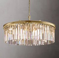 WOMO Crystal Prism Round Chandelier - Rhys