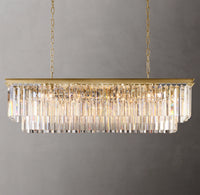 WOMO Crystal Prism Rectangular Chandelier - Odeon