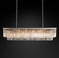 WOMO Crystal Prism Rectangular Chandelier - Odeon