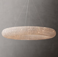 WOMO Crystal Bead Round Chandelier - Halo