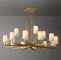 WOMO Hammered Metal Arm Shaded Chandelier – Wright